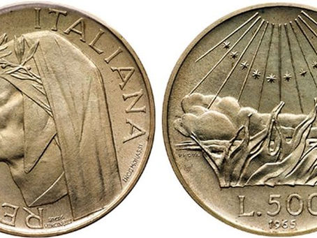 500 lire con il volto di Dante Alighieri: storia e aneddoti