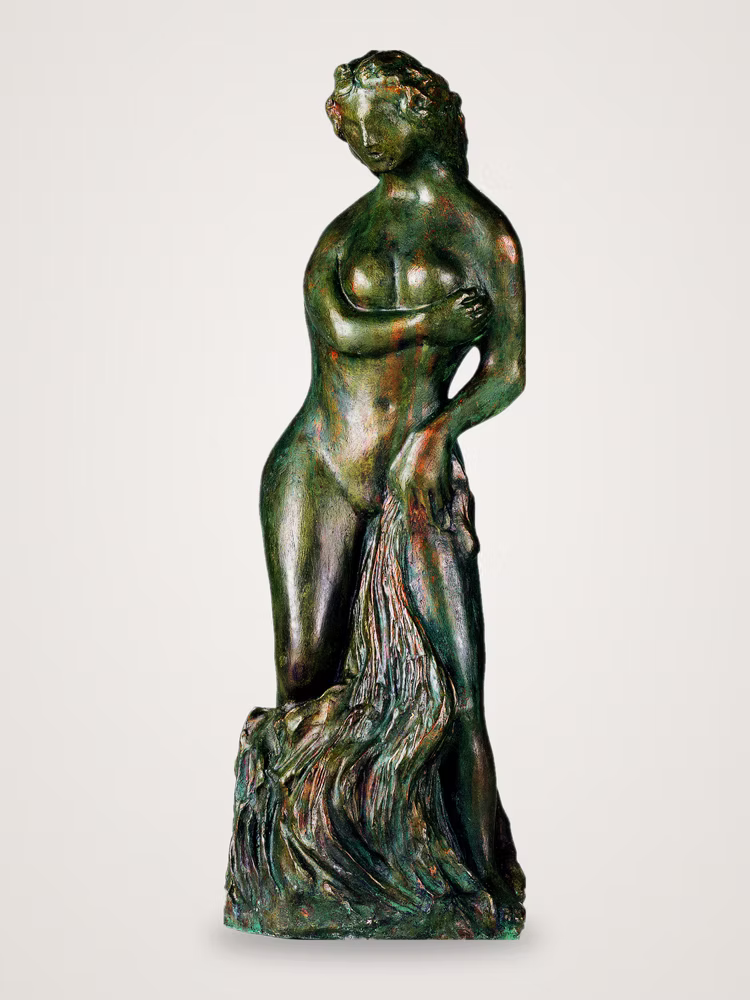Giunone, scultura in bronzo di Aligi Sassu, 1995