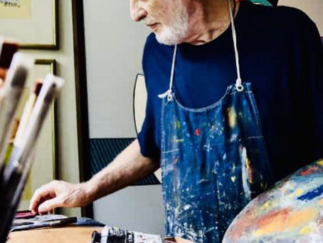 Wladimiro Politano nel suo studio